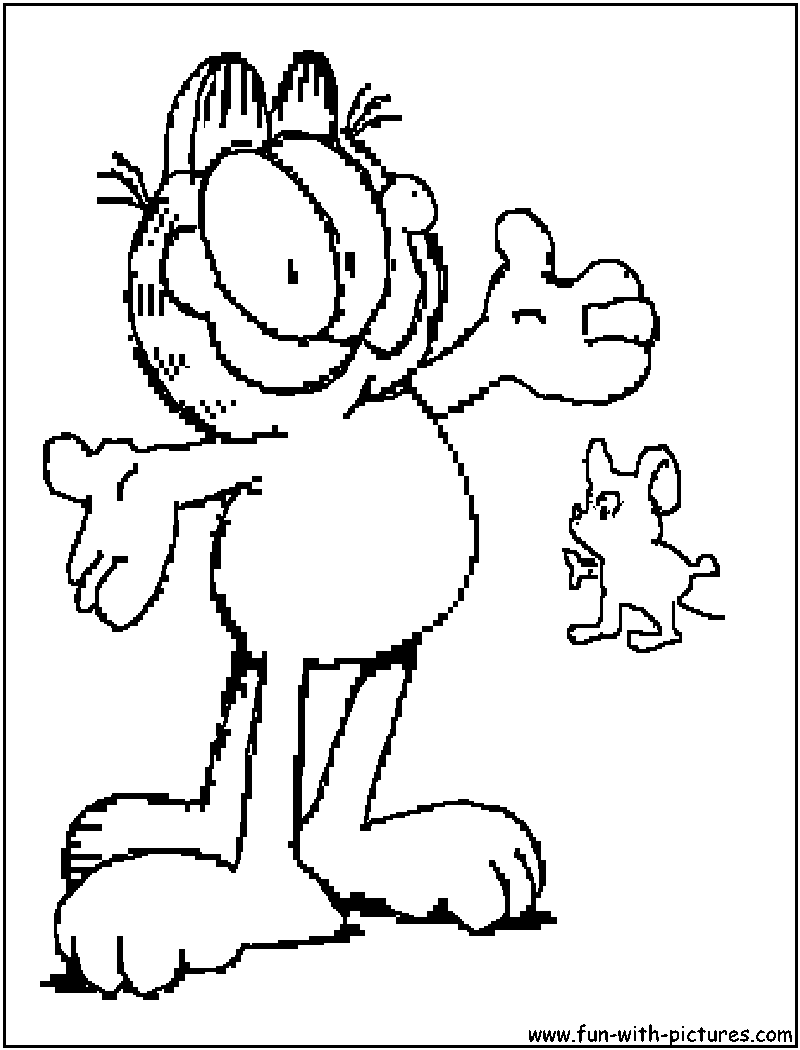 Malvorlage: Garfield (Karikaturen) #26223 - Kostenlose Malvorlagen zum Ausdrucken