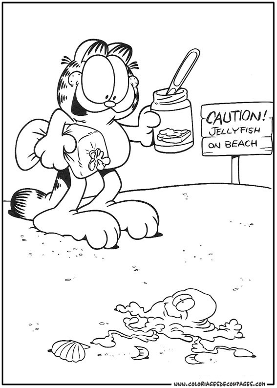 Malvorlage: Garfield (Karikaturen) #26226 - Kostenlose Malvorlagen zum Ausdrucken