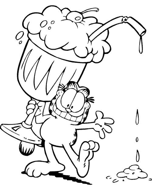 Malvorlage: Garfield (Karikaturen) #26236 - Kostenlose Malvorlagen zum Ausdrucken