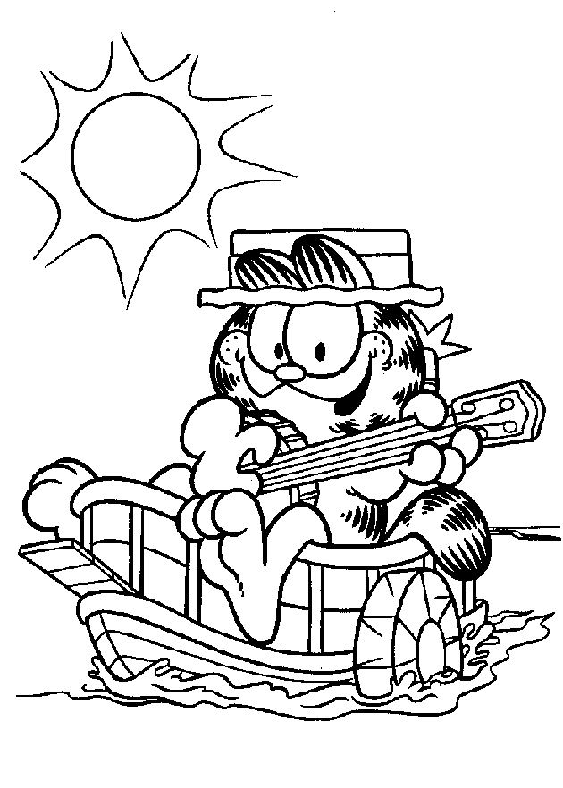 Malvorlage: Garfield (Karikaturen) #26239 - Kostenlose Malvorlagen zum Ausdrucken
