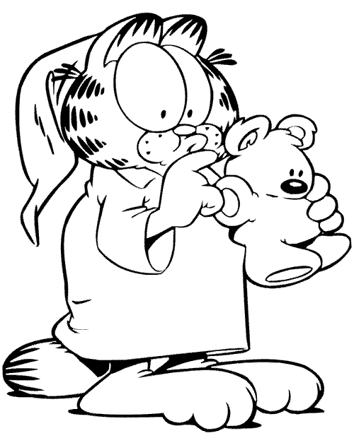 Malvorlage: Garfield (Karikaturen) #26241 - Kostenlose Malvorlagen zum Ausdrucken