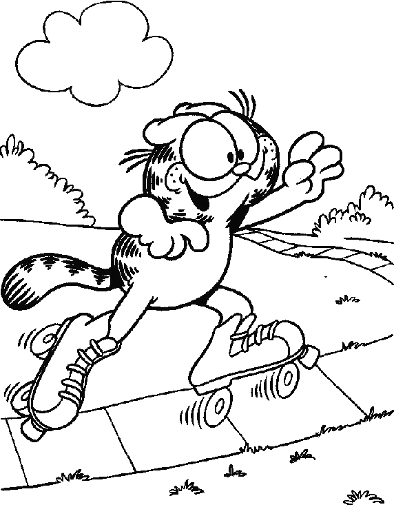 Malvorlage: Garfield (Karikaturen) #26242 - Kostenlose Malvorlagen zum Ausdrucken
