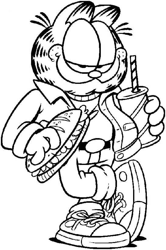 Malvorlage: Garfield (Karikaturen) #26257 - Kostenlose Malvorlagen zum Ausdrucken