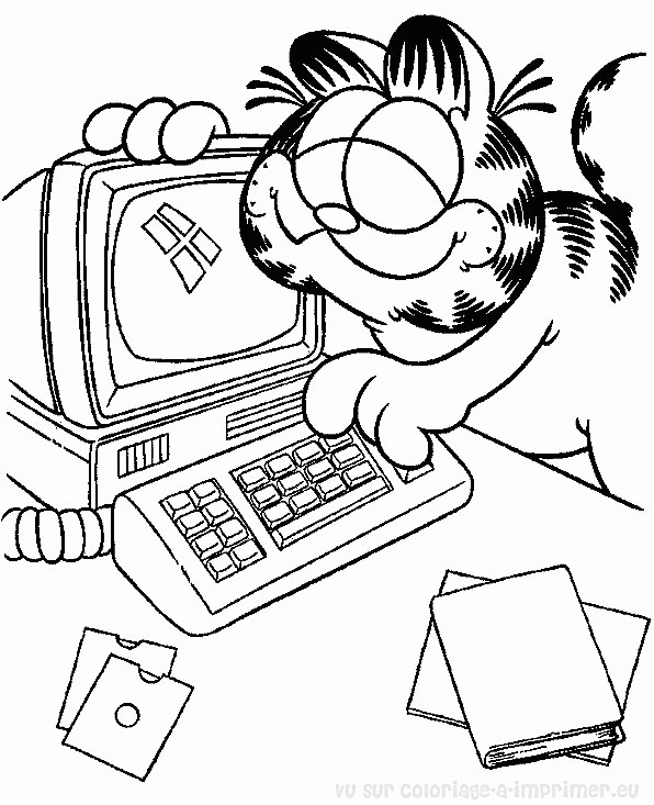 Malvorlage: Garfield (Karikaturen) #26258 - Kostenlose Malvorlagen zum Ausdrucken