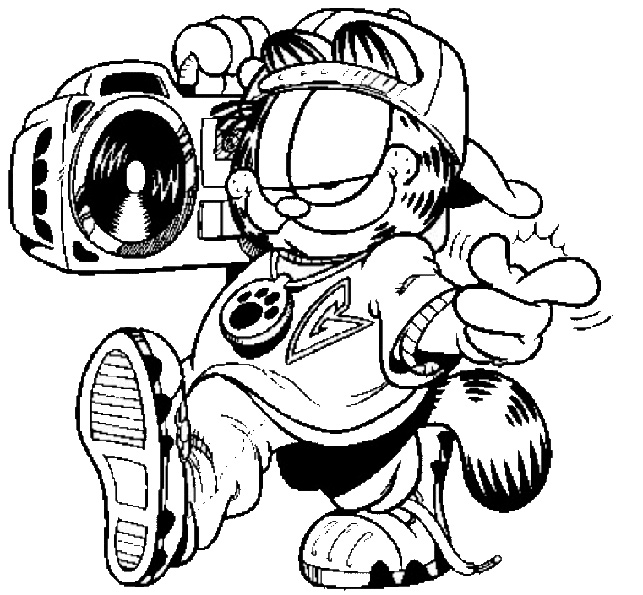 Malvorlage: Garfield (Karikaturen) #26271 - Kostenlose Malvorlagen zum Ausdrucken