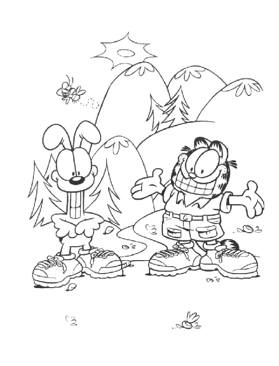 Malvorlage: Garfield (Karikaturen) #26283 - Kostenlose Malvorlagen zum Ausdrucken