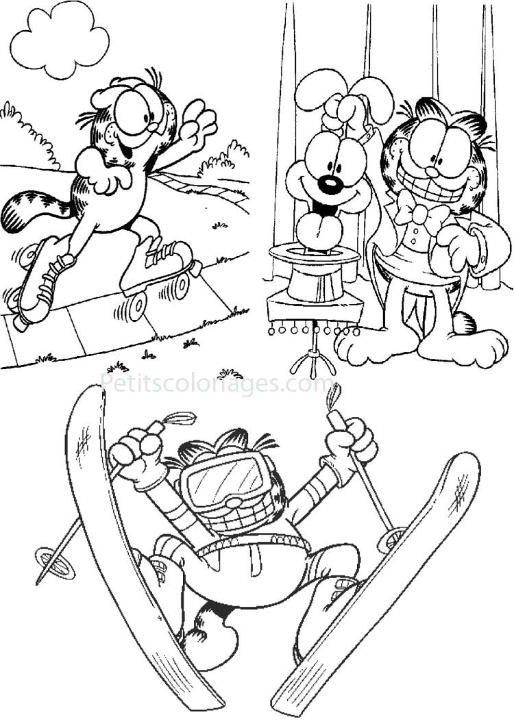 Malvorlage: Garfield (Karikaturen) #26289 - Kostenlose Malvorlagen zum Ausdrucken