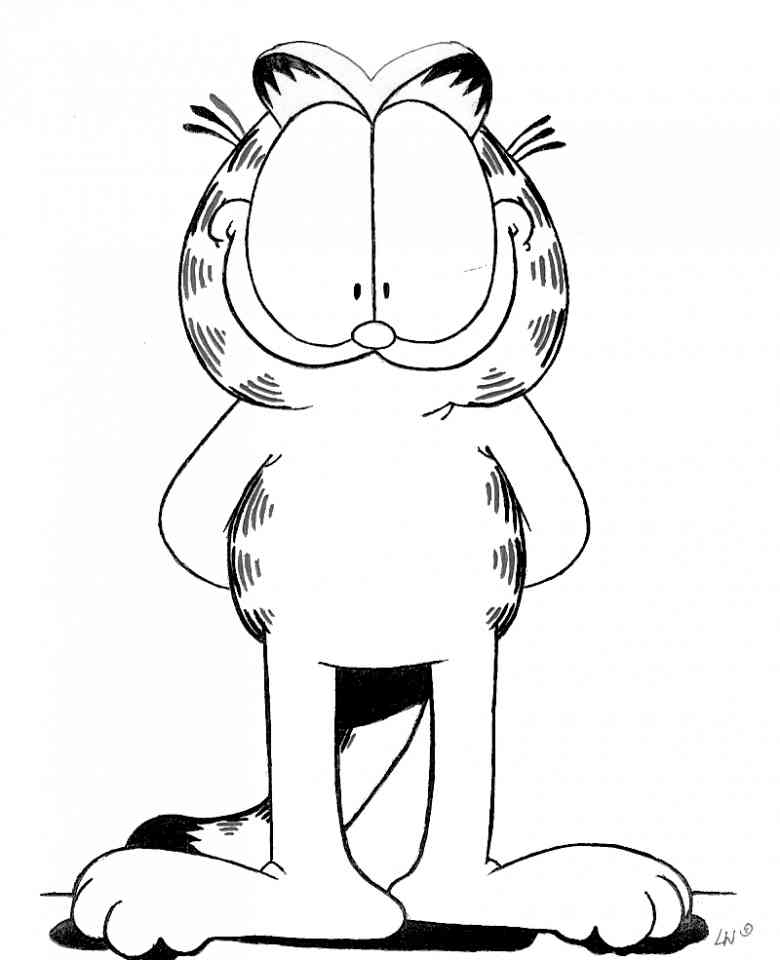 Malvorlage: Garfield (Karikaturen) #26296 - Kostenlose Malvorlagen zum Ausdrucken