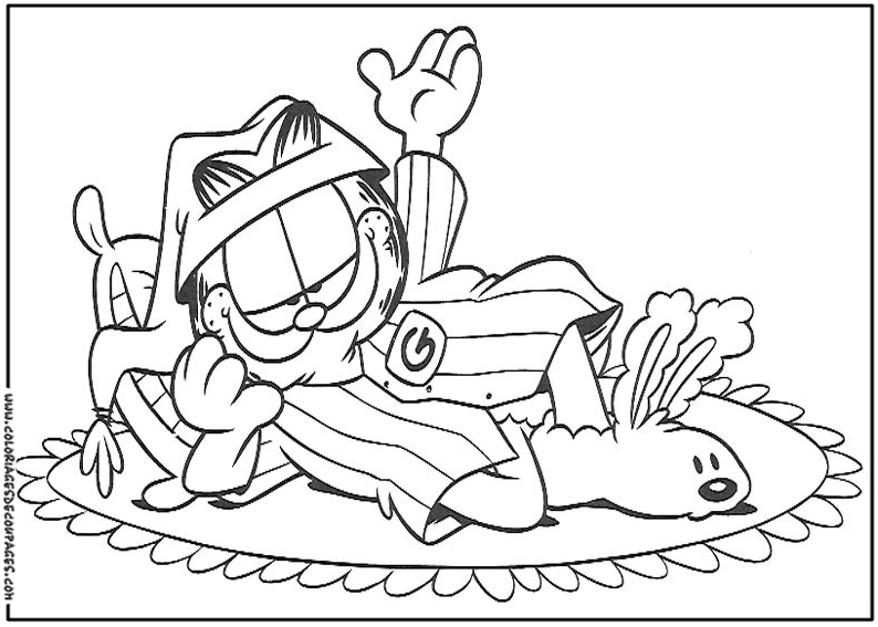 Malvorlage: Garfield (Karikaturen) #26302 - Kostenlose Malvorlagen zum Ausdrucken
