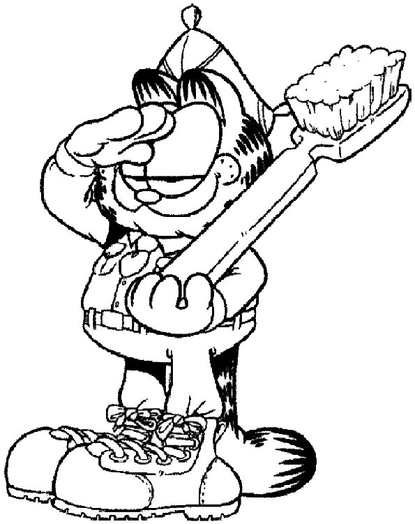 Malvorlage: Garfield (Karikaturen) #26306 - Kostenlose Malvorlagen zum Ausdrucken