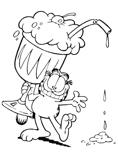 Malvorlage: Garfield (Karikaturen) #26308 - Kostenlose Malvorlagen zum Ausdrucken