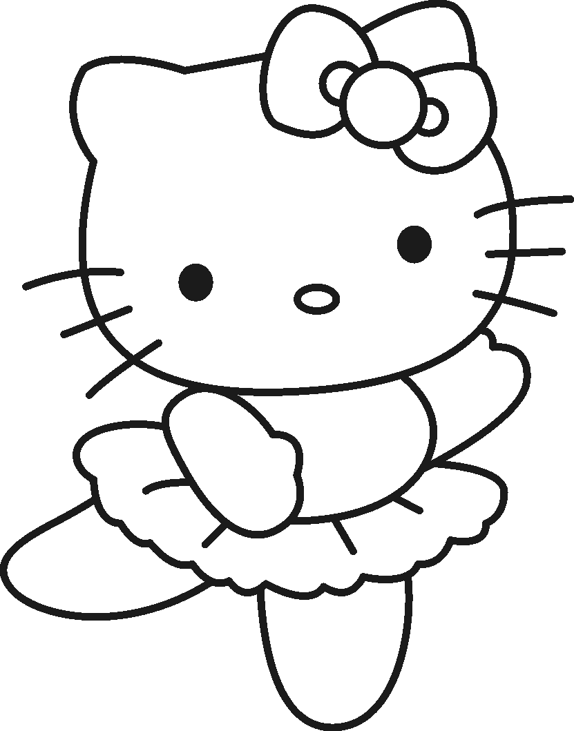 Malvorlage: Hallo Kitty (Karikaturen) #36726 - Kostenlose Malvorlagen zum Ausdrucken