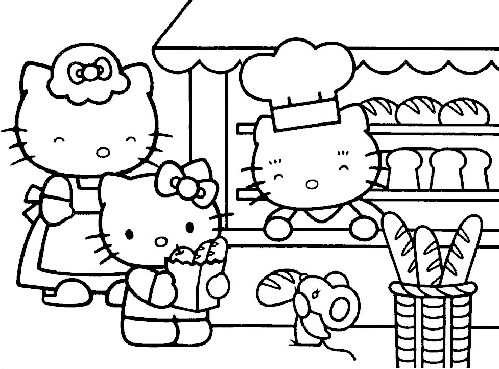 Malvorlage: Hallo Kitty (Karikaturen) #36727 - Kostenlose Malvorlagen zum Ausdrucken