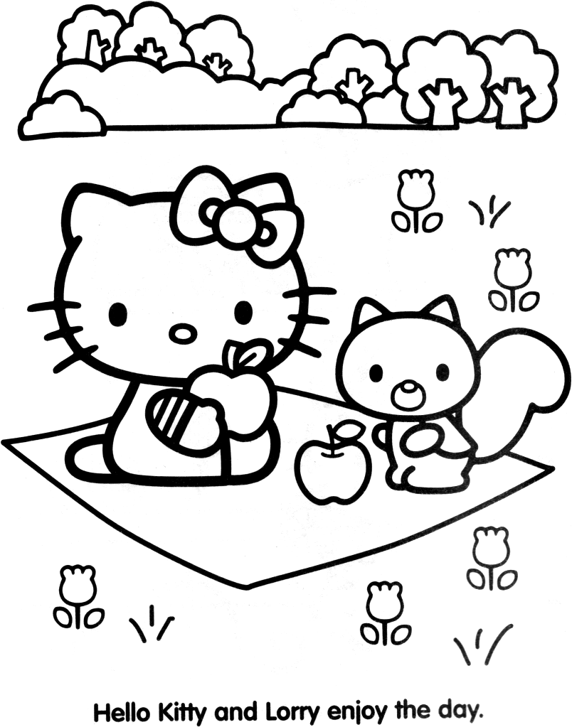 Malvorlage: Hallo Kitty (Karikaturen) #36754 - Kostenlose Malvorlagen zum Ausdrucken