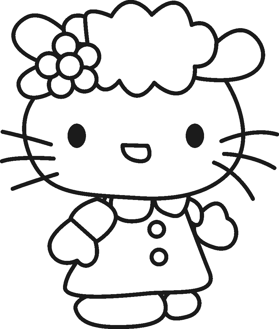 Malvorlage: Hallo Kitty (Karikaturen) #36757 - Kostenlose Malvorlagen zum Ausdrucken