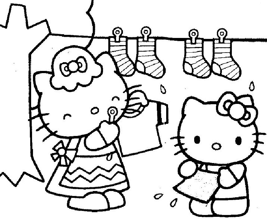 Malvorlage: Hallo Kitty (Karikaturen) #36801 - Kostenlose Malvorlagen zum Ausdrucken