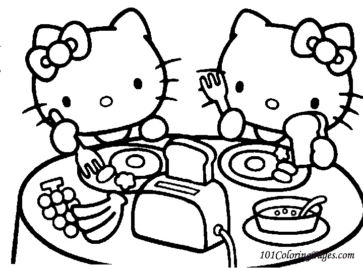 Malvorlage: Hallo Kitty (Karikaturen) #36845 - Kostenlose Malvorlagen zum Ausdrucken