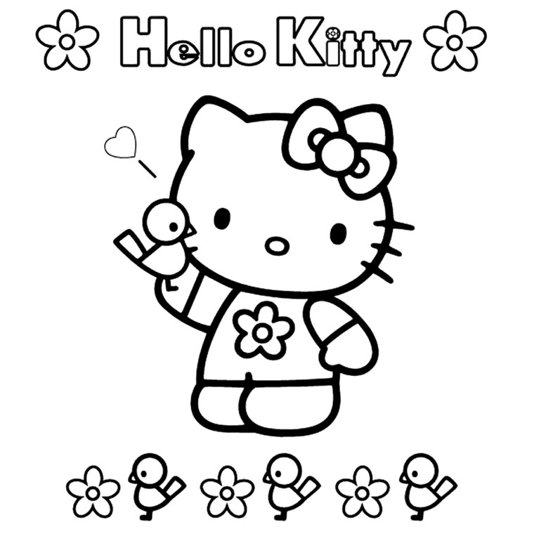 Malvorlage: Hallo Kitty (Karikaturen) #36852 - Kostenlose Malvorlagen zum Ausdrucken