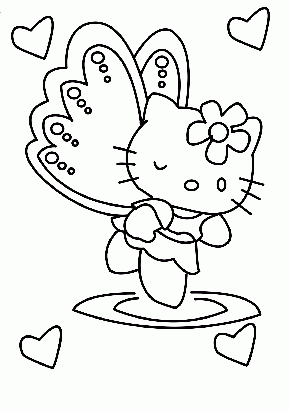 Malvorlage: Hallo Kitty (Karikaturen) #36899 - Kostenlose Malvorlagen zum Ausdrucken