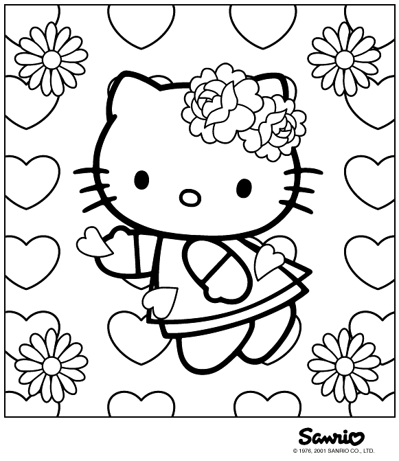 Malvorlage: Hallo Kitty (Karikaturen) #36906 - Kostenlose Malvorlagen zum Ausdrucken
