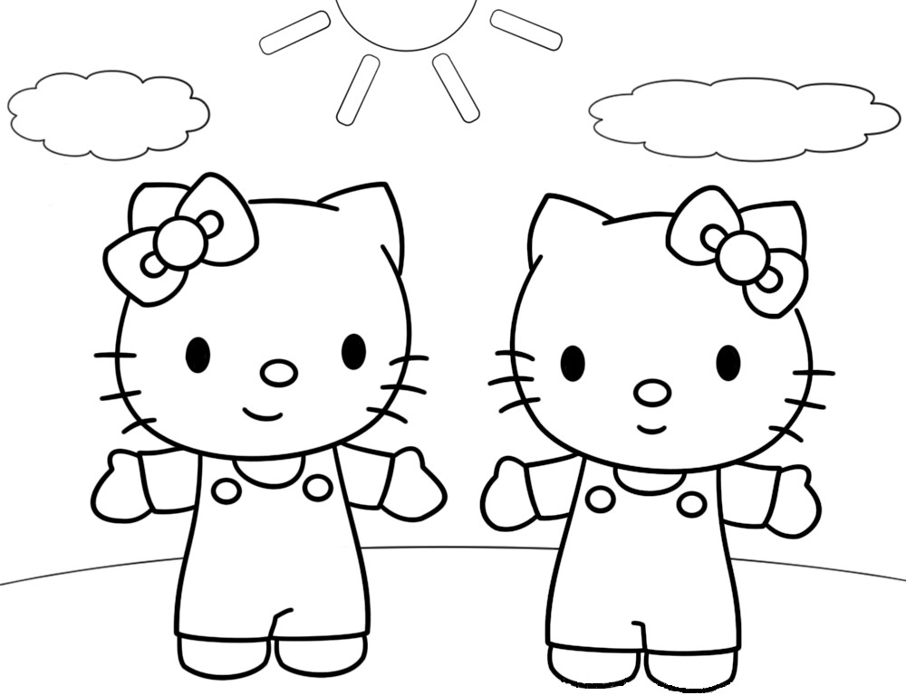 Malvorlage: Hallo Kitty (Karikaturen) #36954 - Kostenlose Malvorlagen zum Ausdrucken