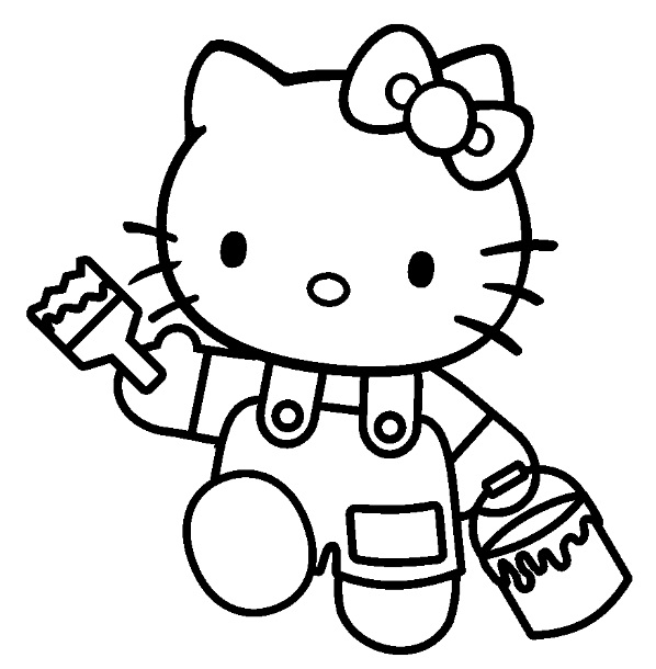 Malvorlage: Hallo Kitty (Karikaturen) #36984 - Kostenlose Malvorlagen zum Ausdrucken