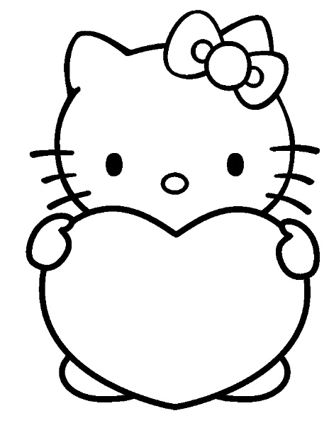 Malvorlage: Hallo Kitty (Karikaturen) #37036 - Kostenlose Malvorlagen zum Ausdrucken