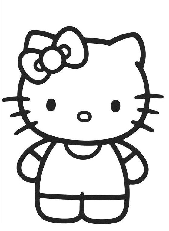 Malvorlage: Hallo Kitty (Karikaturen) #37049 - Kostenlose Malvorlagen zum Ausdrucken
