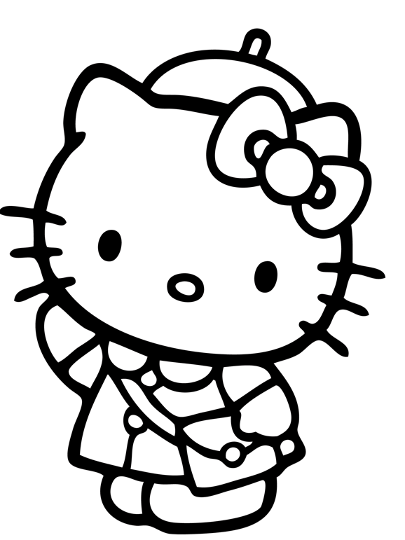 Malvorlage: Hallo Kitty (Karikaturen) #37061 - Kostenlose Malvorlagen zum Ausdrucken