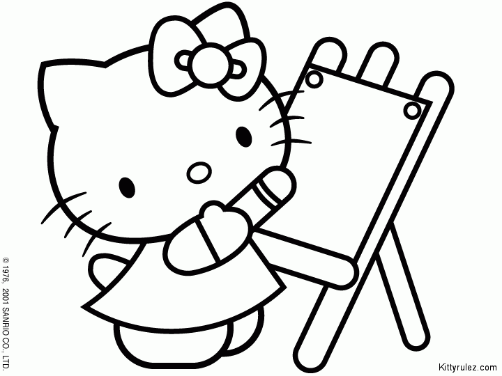 Malvorlage: Hallo Kitty (Karikaturen) #37094 - Kostenlose Malvorlagen zum Ausdrucken