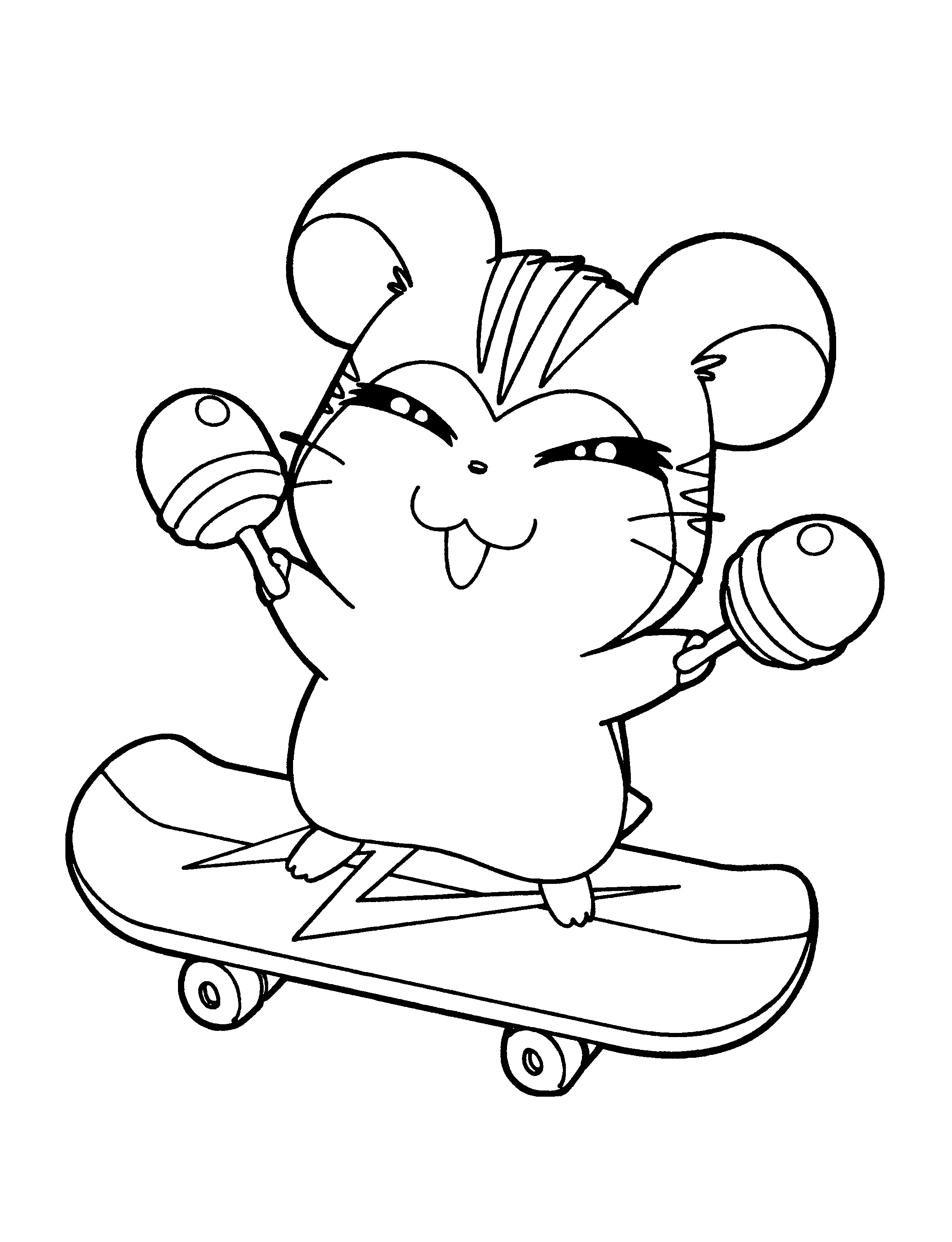 Malvorlage: Hamtaro (Karikaturen) #39904 - Kostenlose Malvorlagen zum Ausdrucken