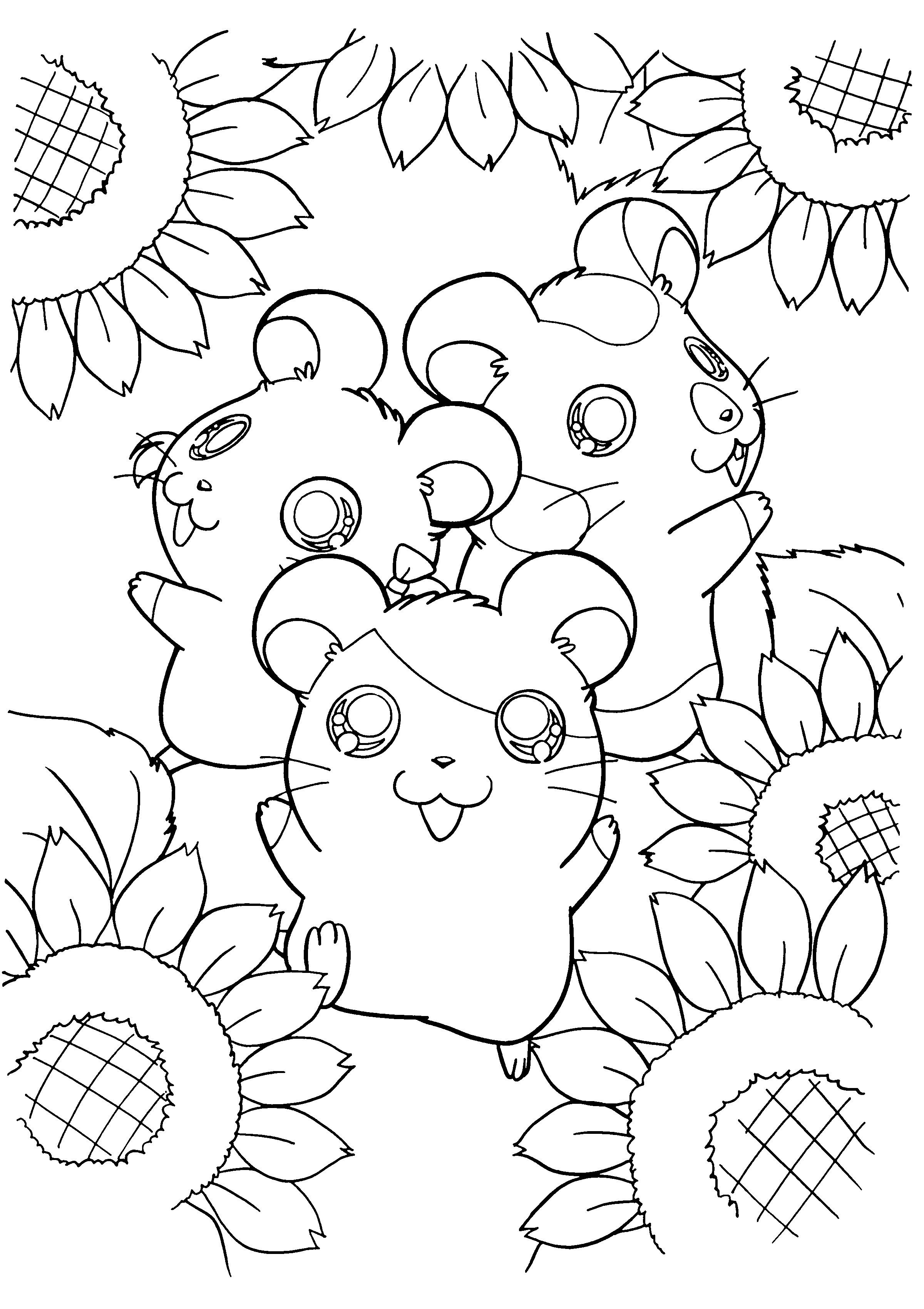 Malvorlage: Hamtaro (Karikaturen) #39932 - Kostenlose Malvorlagen zum Ausdrucken