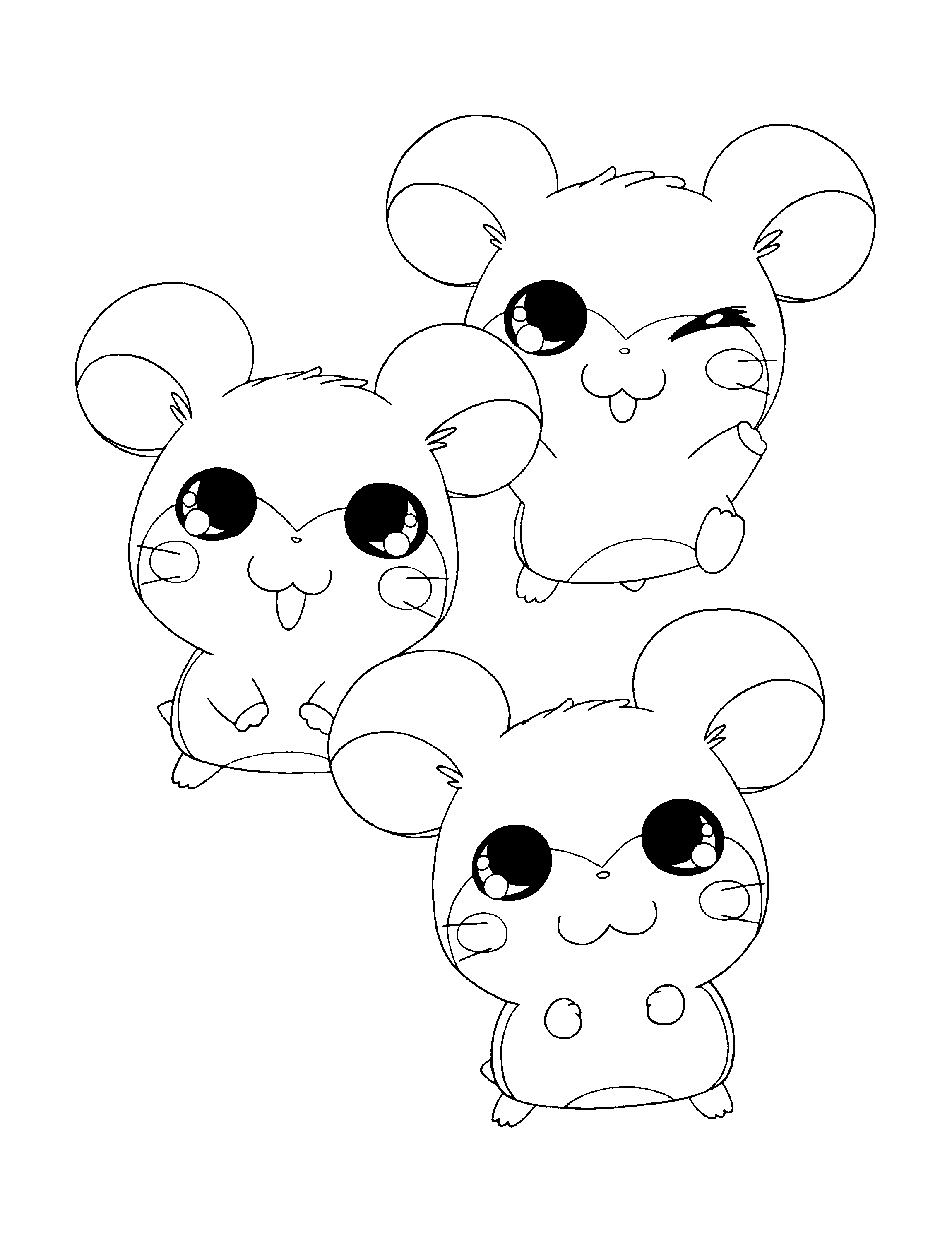 Malvorlage: Hamtaro (Karikaturen) #39939 - Kostenlose Malvorlagen zum Ausdrucken