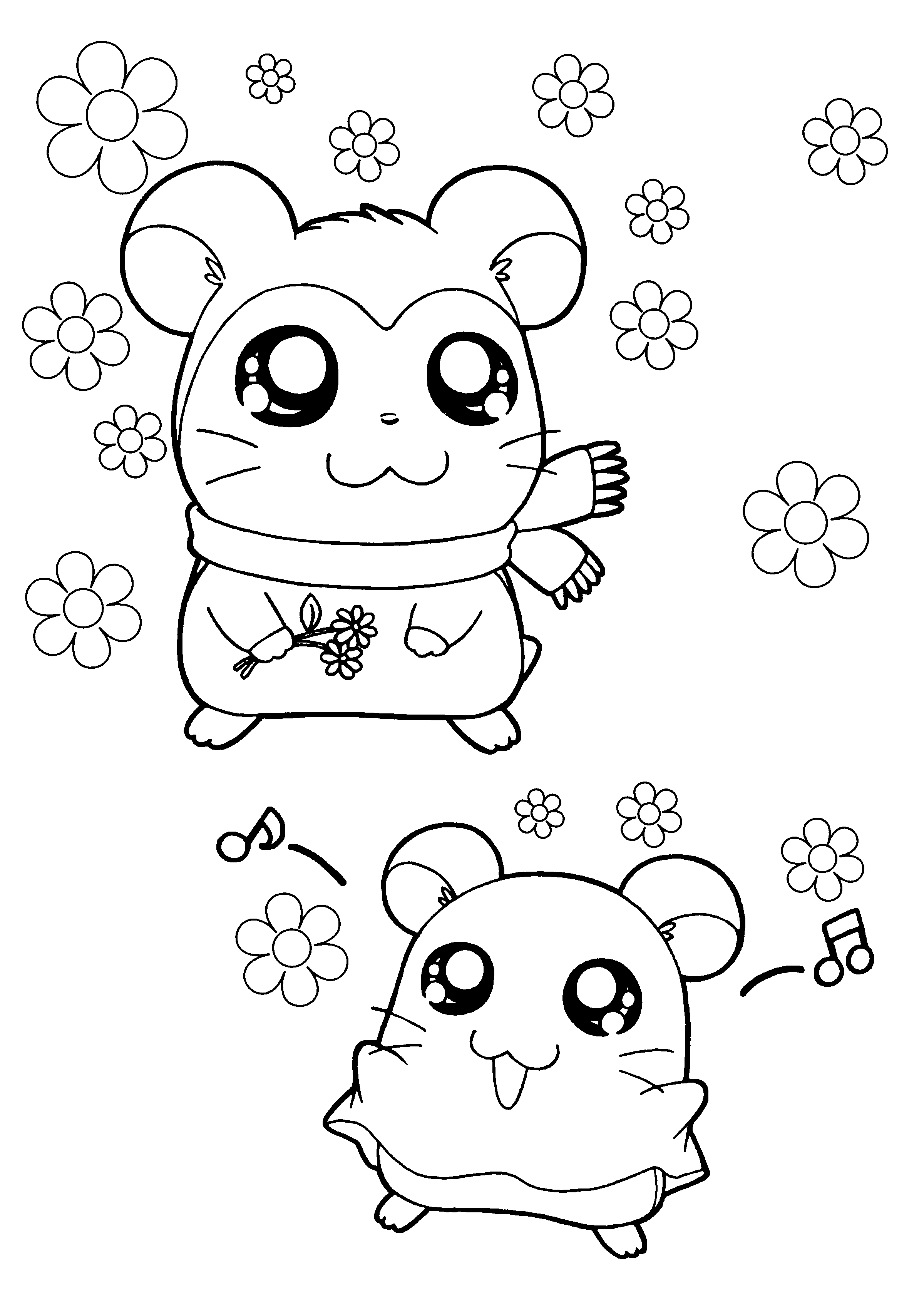 Malvorlage: Hamtaro (Karikaturen) #39947 - Kostenlose Malvorlagen zum Ausdrucken