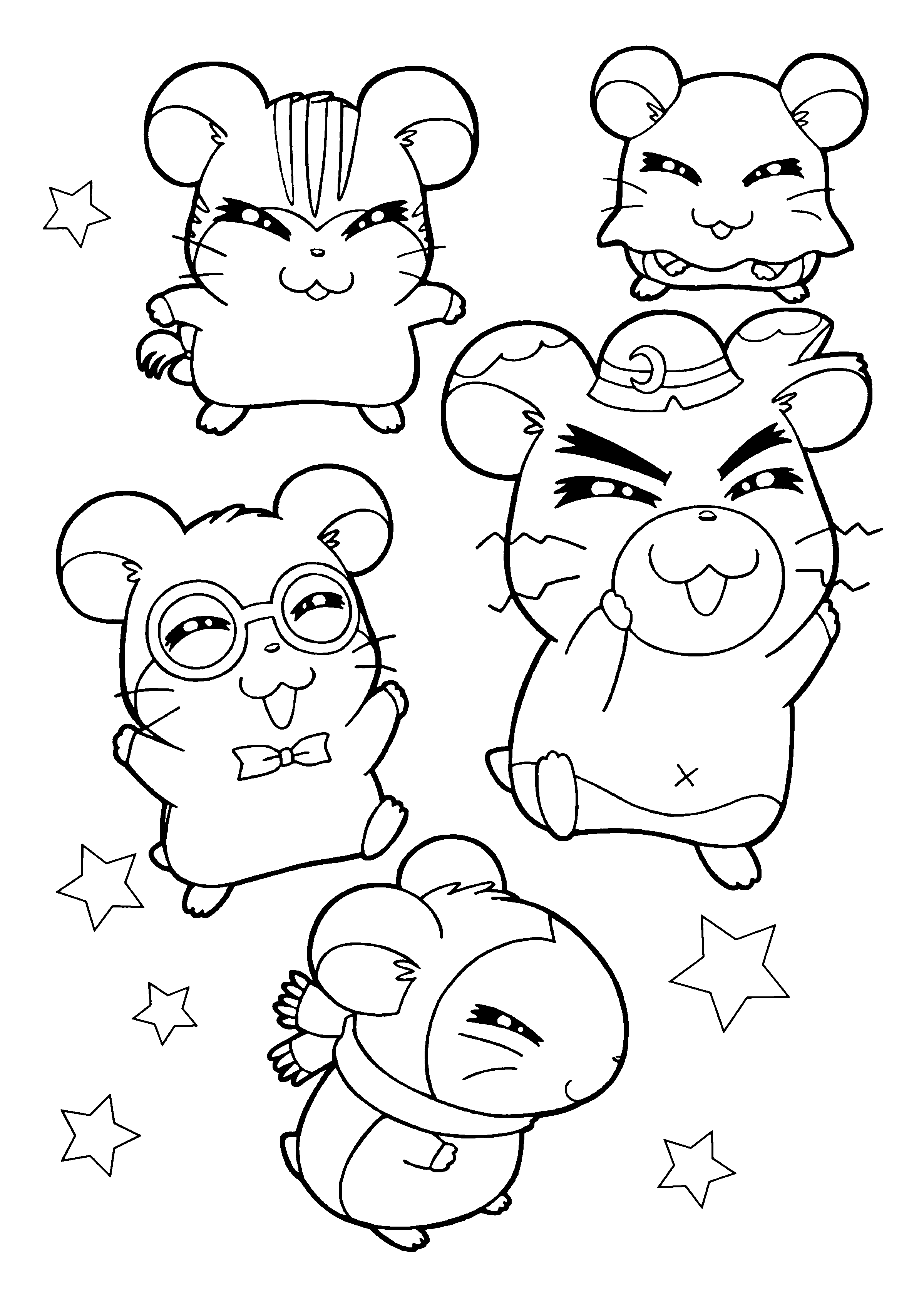 Malvorlage: Hamtaro (Karikaturen) #39966 - Kostenlose Malvorlagen zum Ausdrucken