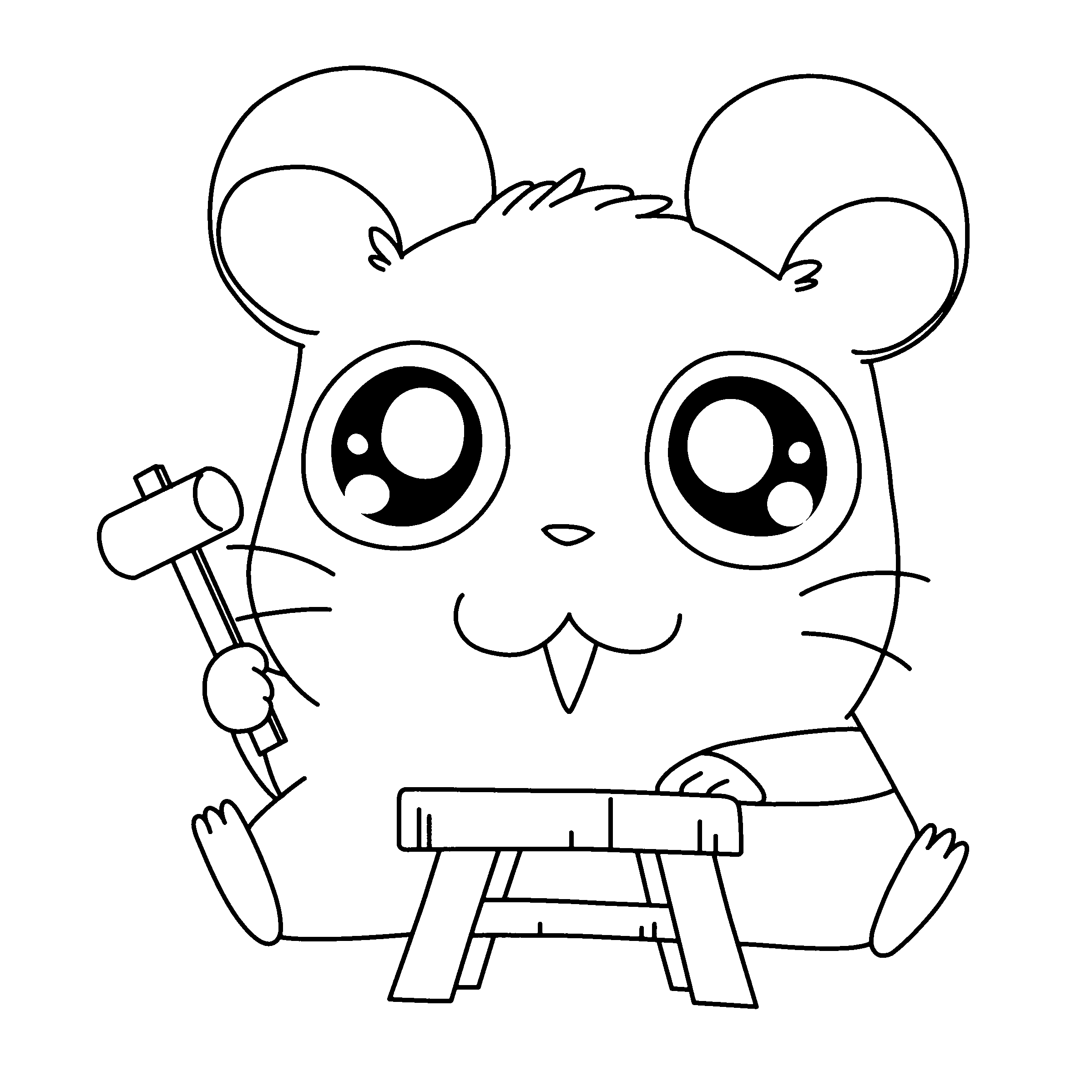 Malvorlage: Hamtaro (Karikaturen) #39979 - Kostenlose Malvorlagen zum Ausdrucken