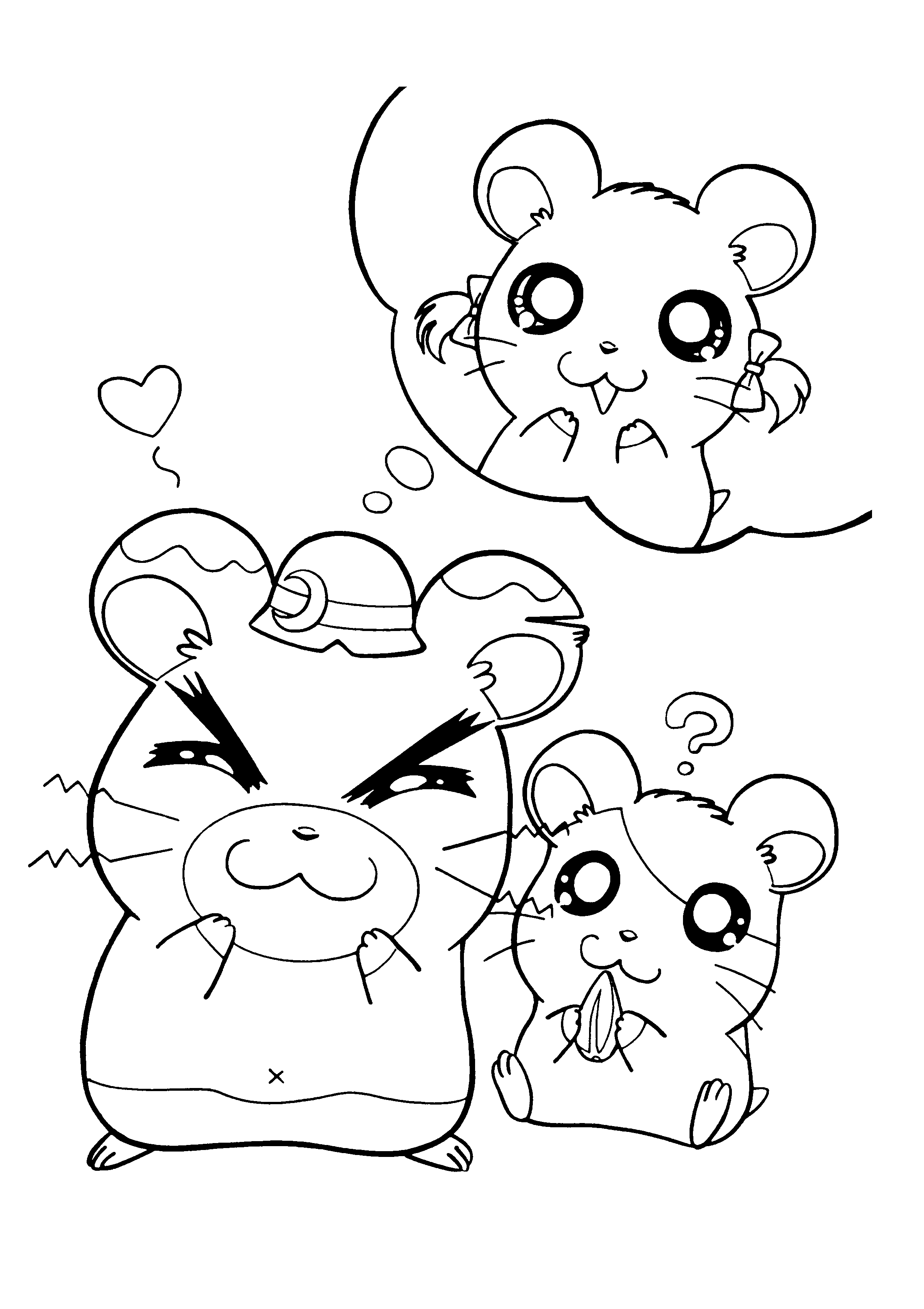 Malvorlage: Hamtaro (Karikaturen) #39981 - Kostenlose Malvorlagen zum Ausdrucken