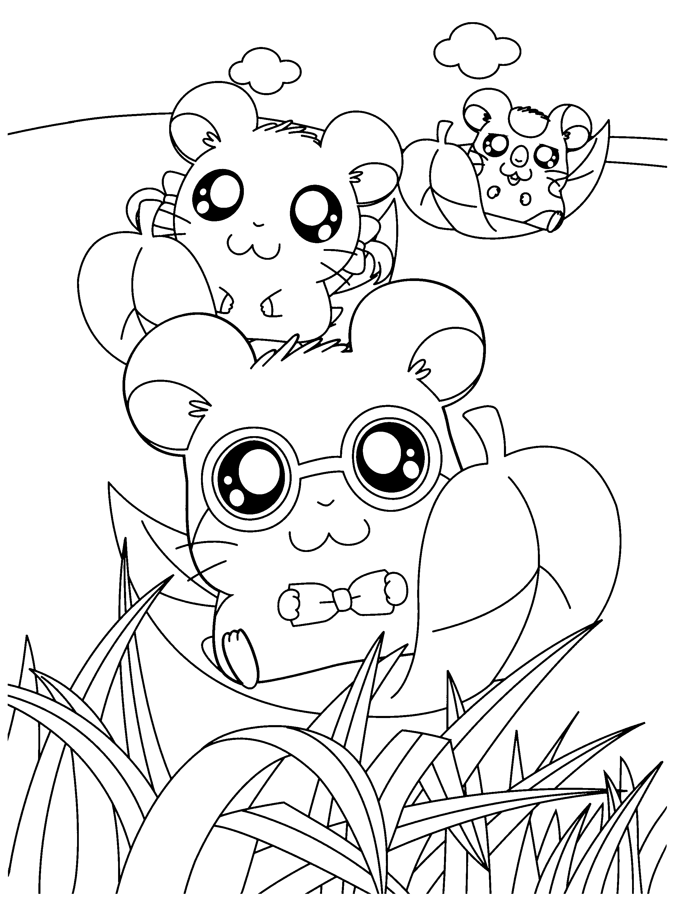 Malvorlage: Hamtaro (Karikaturen) #39986 - Kostenlose Malvorlagen zum Ausdrucken