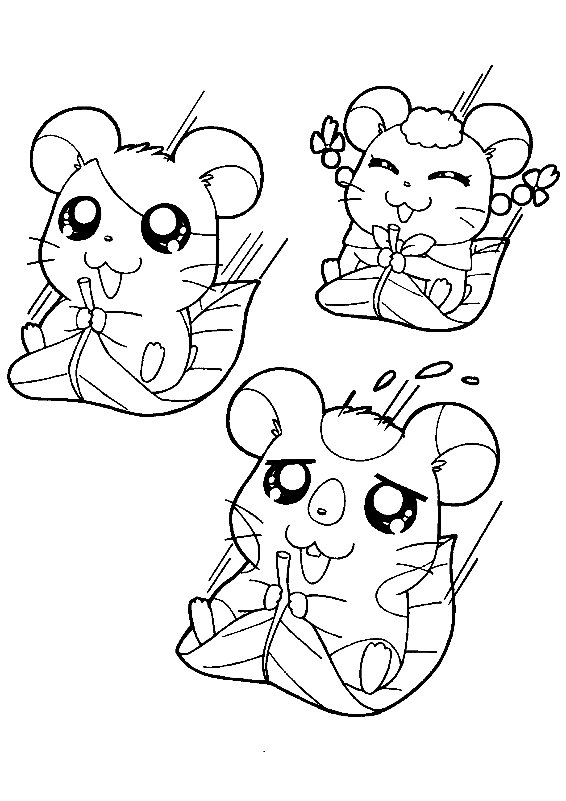 Malvorlage: Hamtaro (Karikaturen) #40014 - Kostenlose Malvorlagen zum Ausdrucken