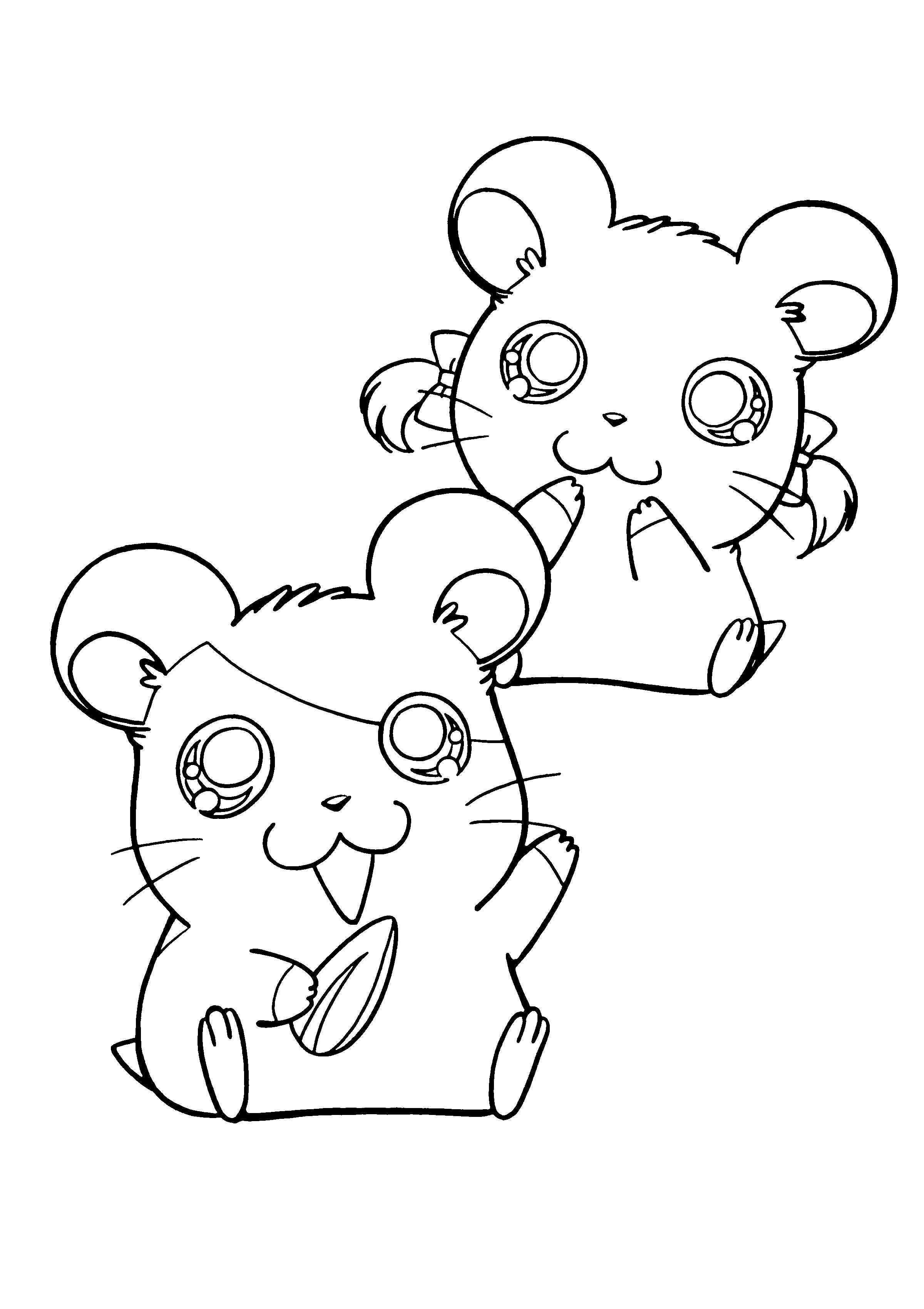 Malvorlage: Hamtaro (Karikaturen) #40016 - Kostenlose Malvorlagen zum Ausdrucken