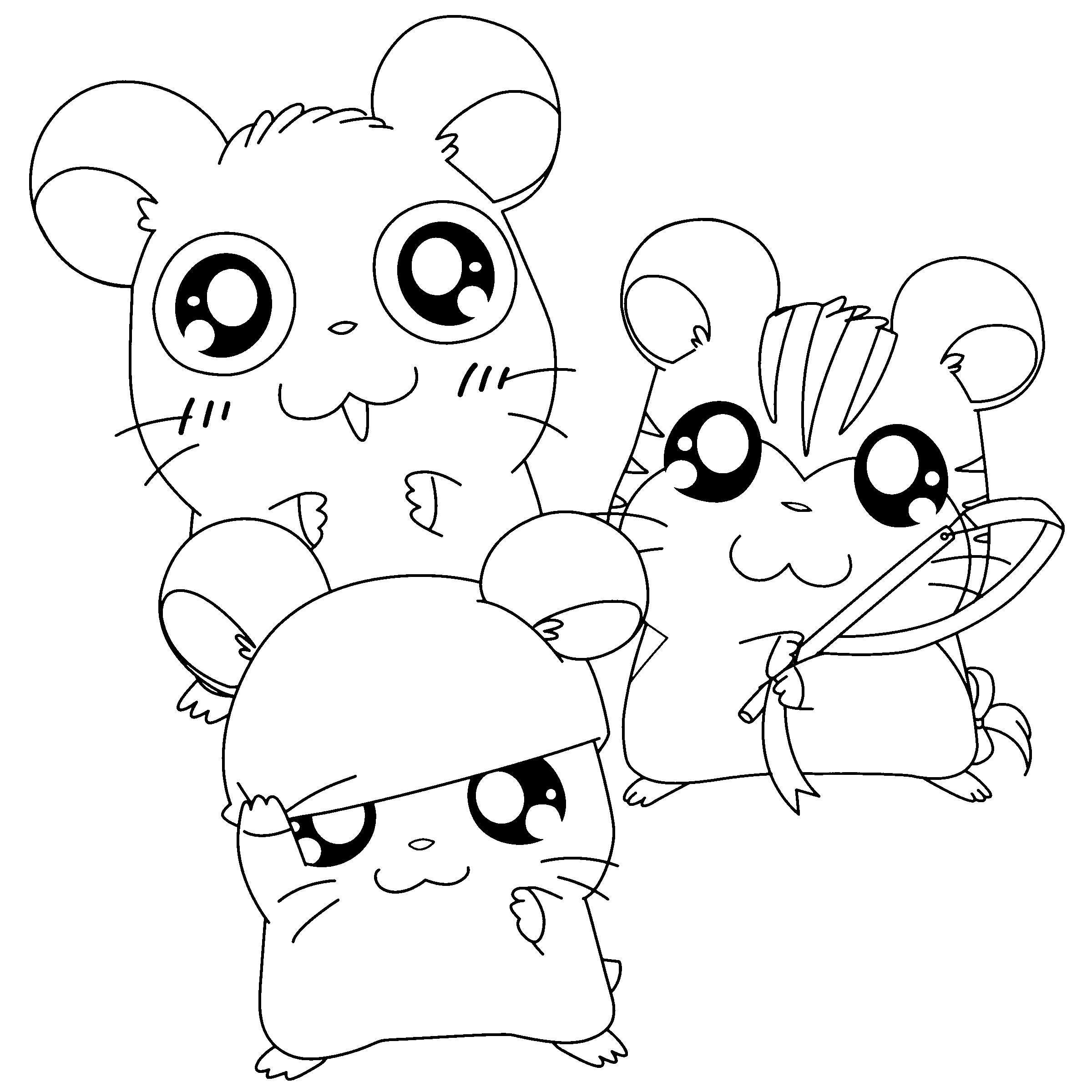 Malvorlage: Hamtaro (Karikaturen) #40020 - Kostenlose Malvorlagen zum Ausdrucken