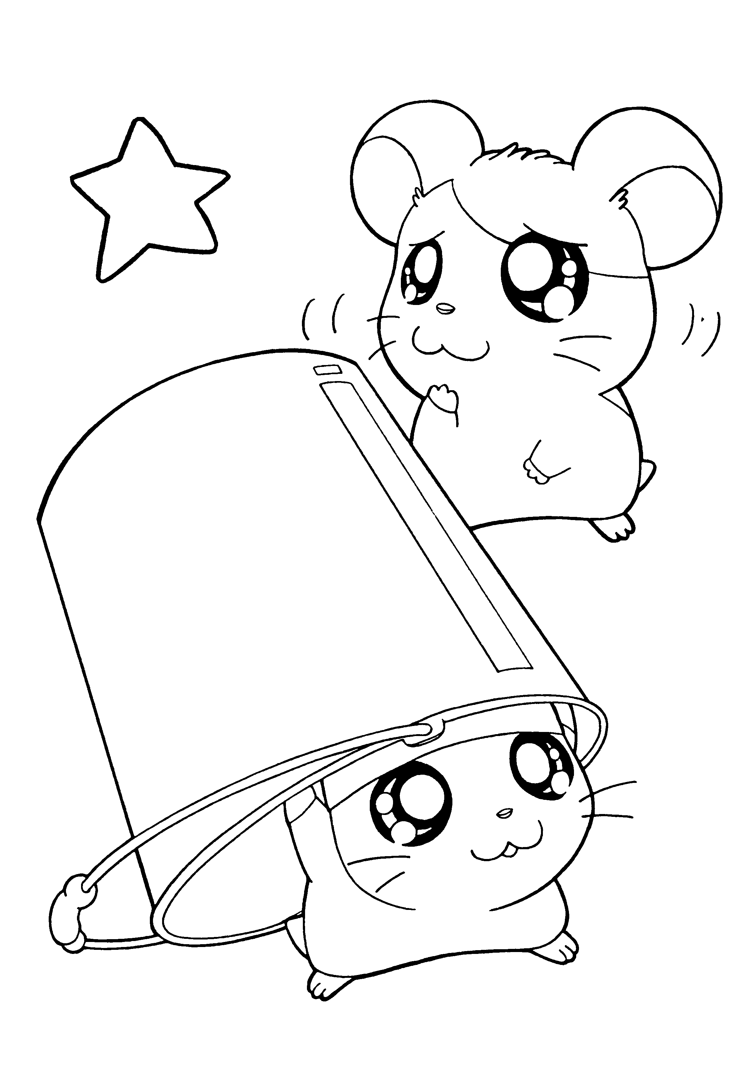 Malvorlage: Hamtaro (Karikaturen) #40022 - Kostenlose Malvorlagen zum Ausdrucken