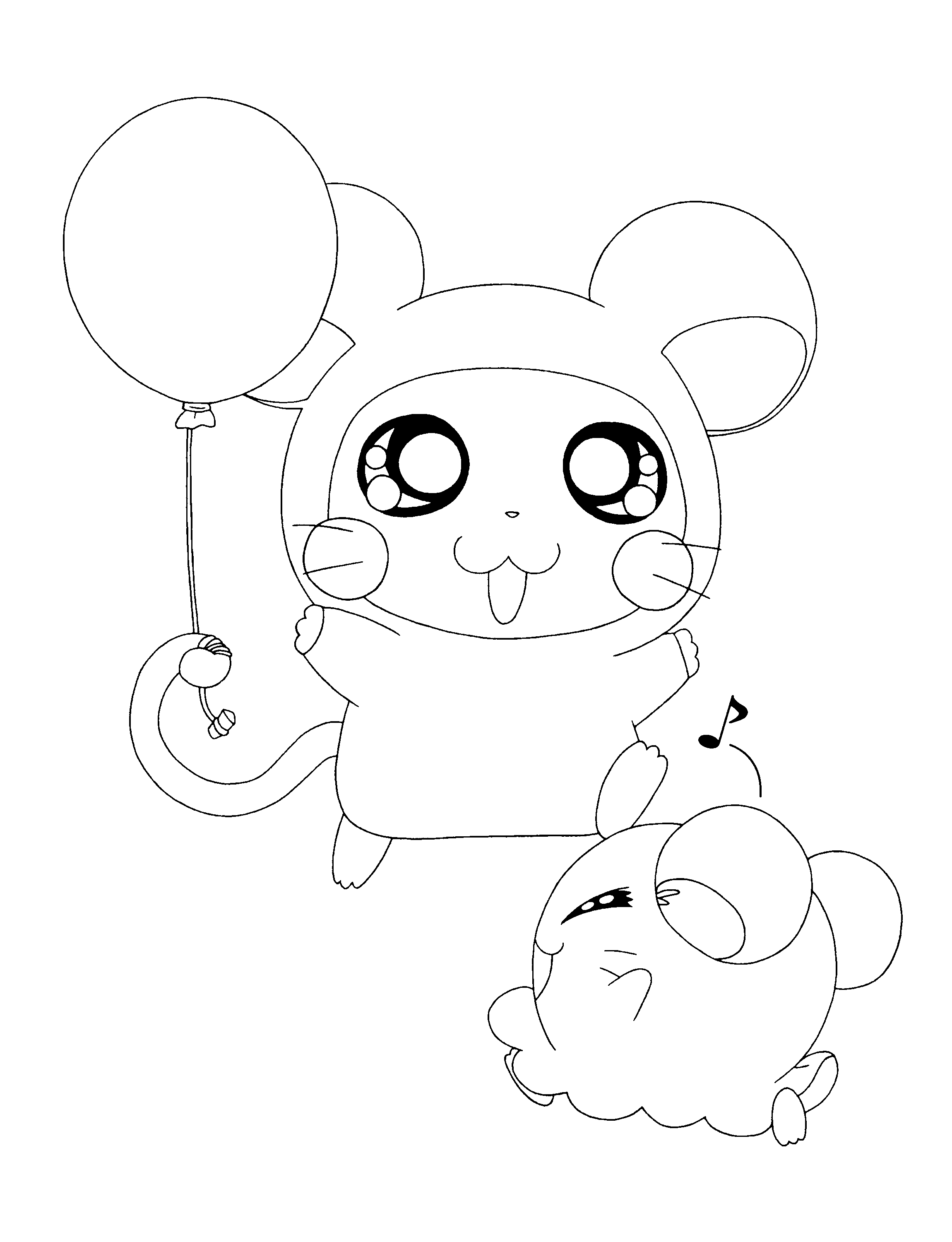 Malvorlage: Hamtaro (Karikaturen) #40031 - Kostenlose Malvorlagen zum Ausdrucken