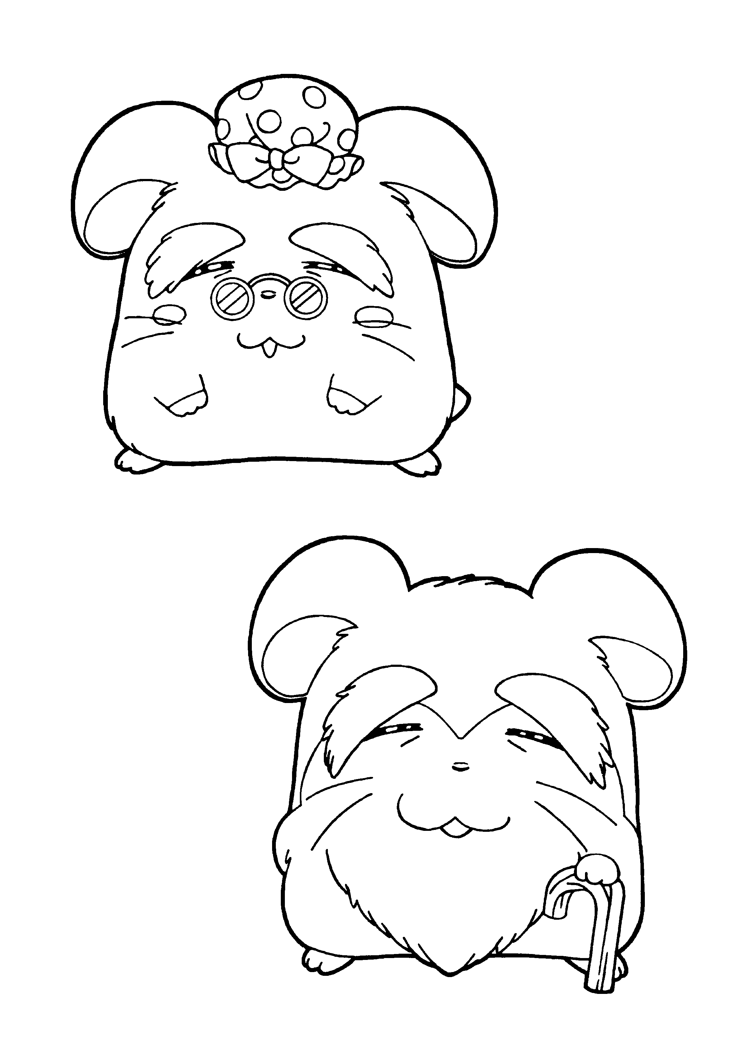 Malvorlage: Hamtaro (Karikaturen) #40040 - Kostenlose Malvorlagen zum Ausdrucken