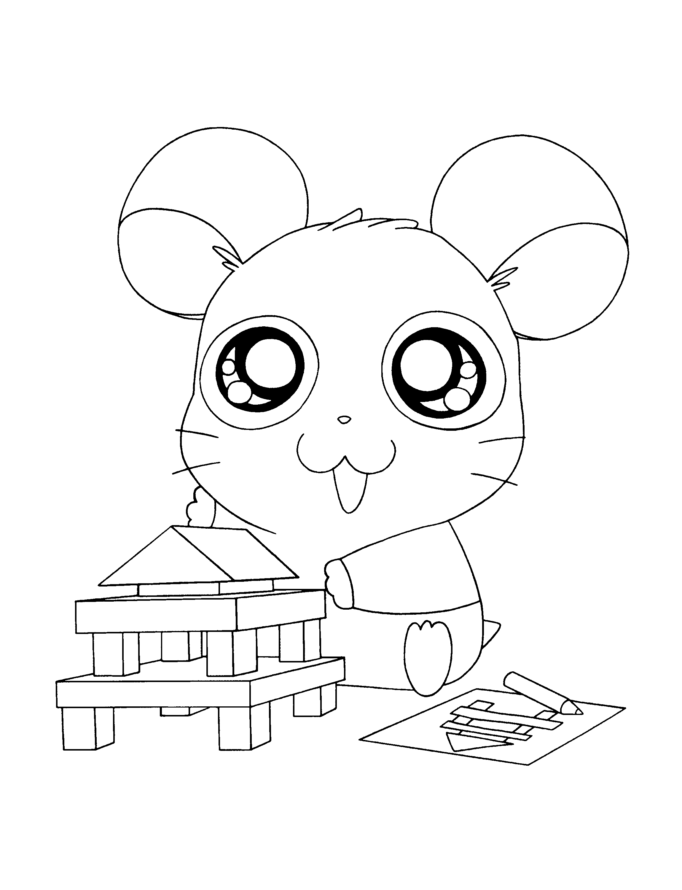 Malvorlage: Hamtaro (Karikaturen) #40051 - Kostenlose Malvorlagen zum Ausdrucken