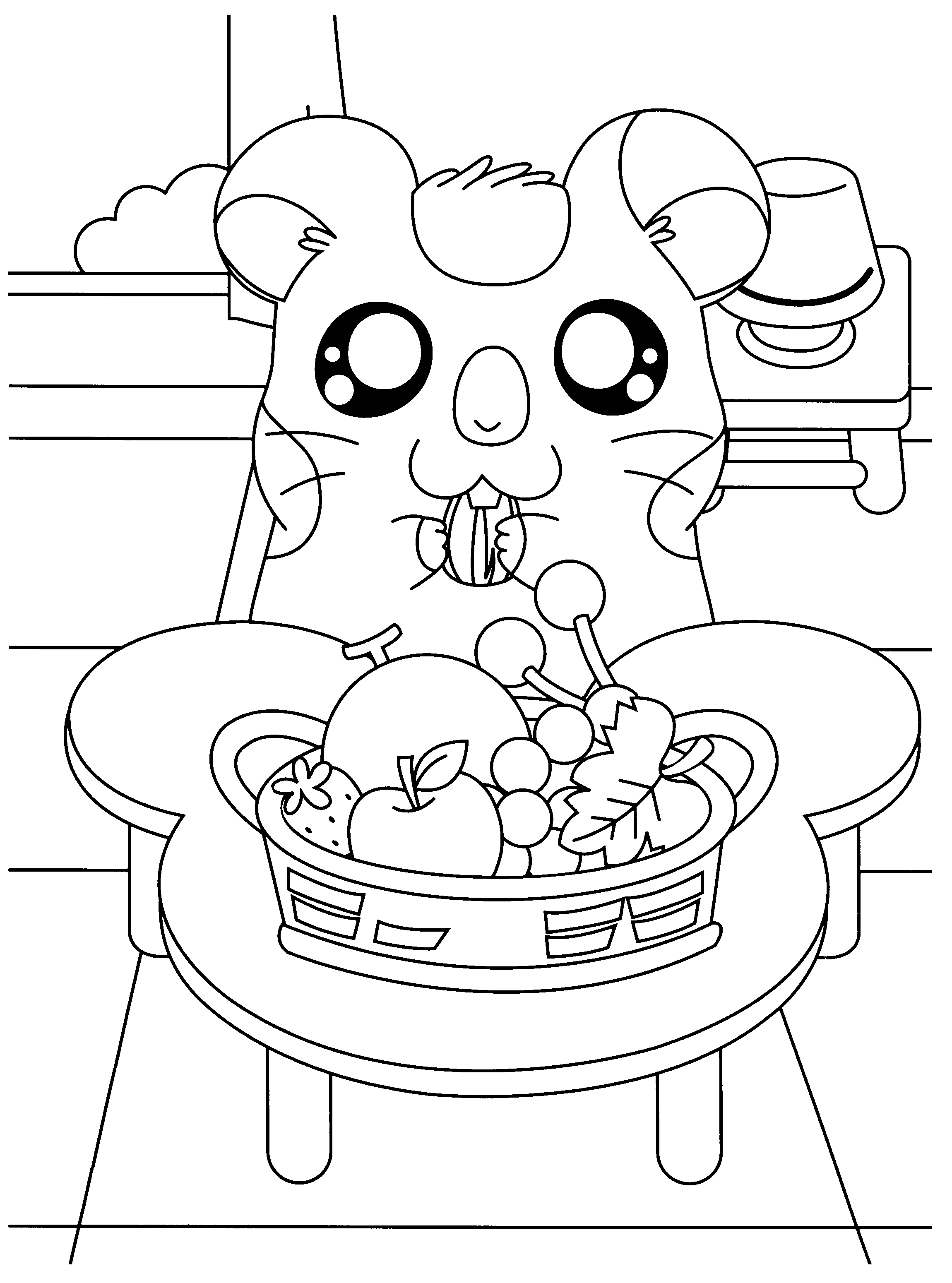 Malvorlage: Hamtaro (Karikaturen) #40091 - Kostenlose Malvorlagen zum Ausdrucken