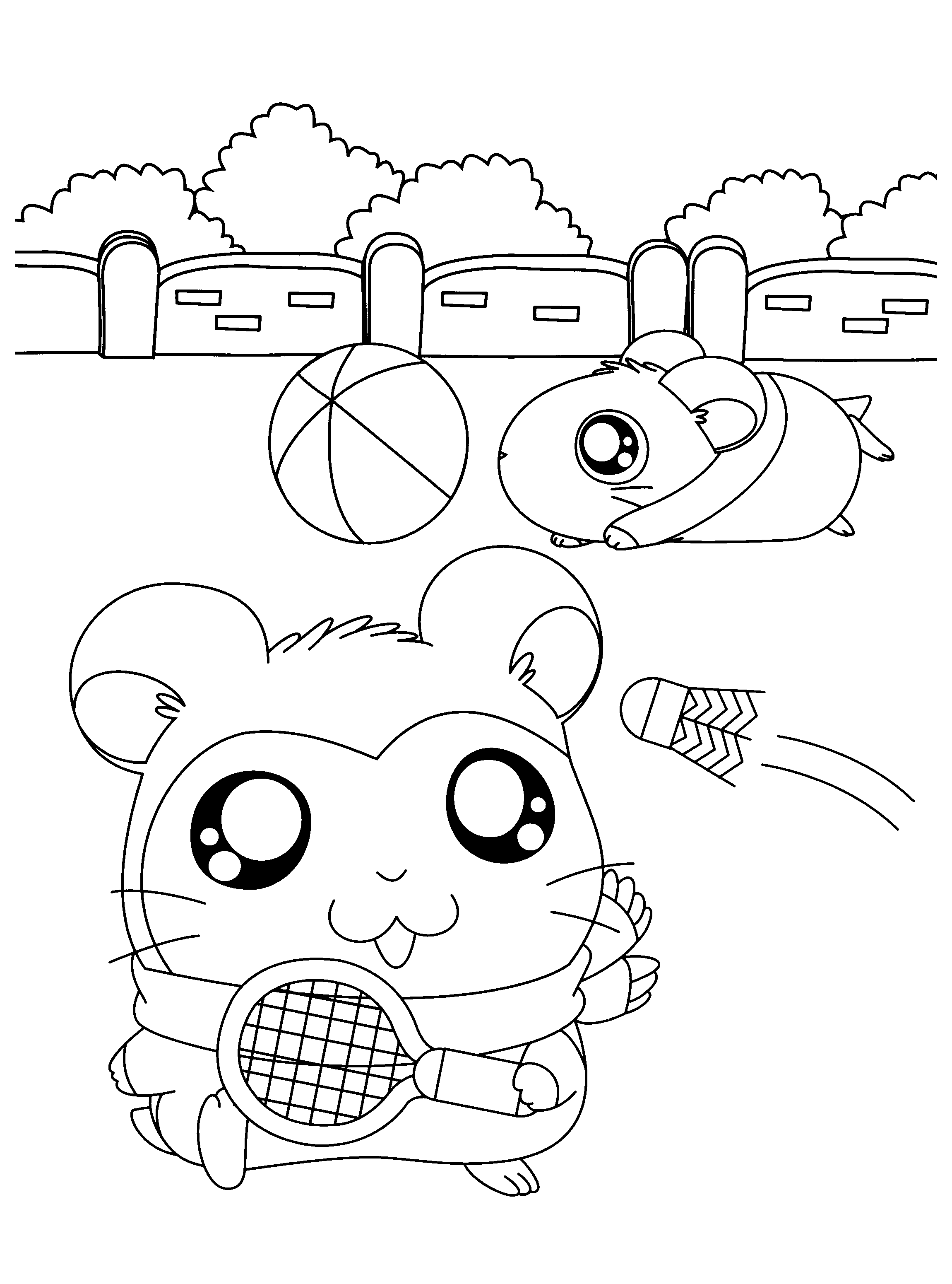 Malvorlage: Hamtaro (Karikaturen) #40098 - Kostenlose Malvorlagen zum Ausdrucken