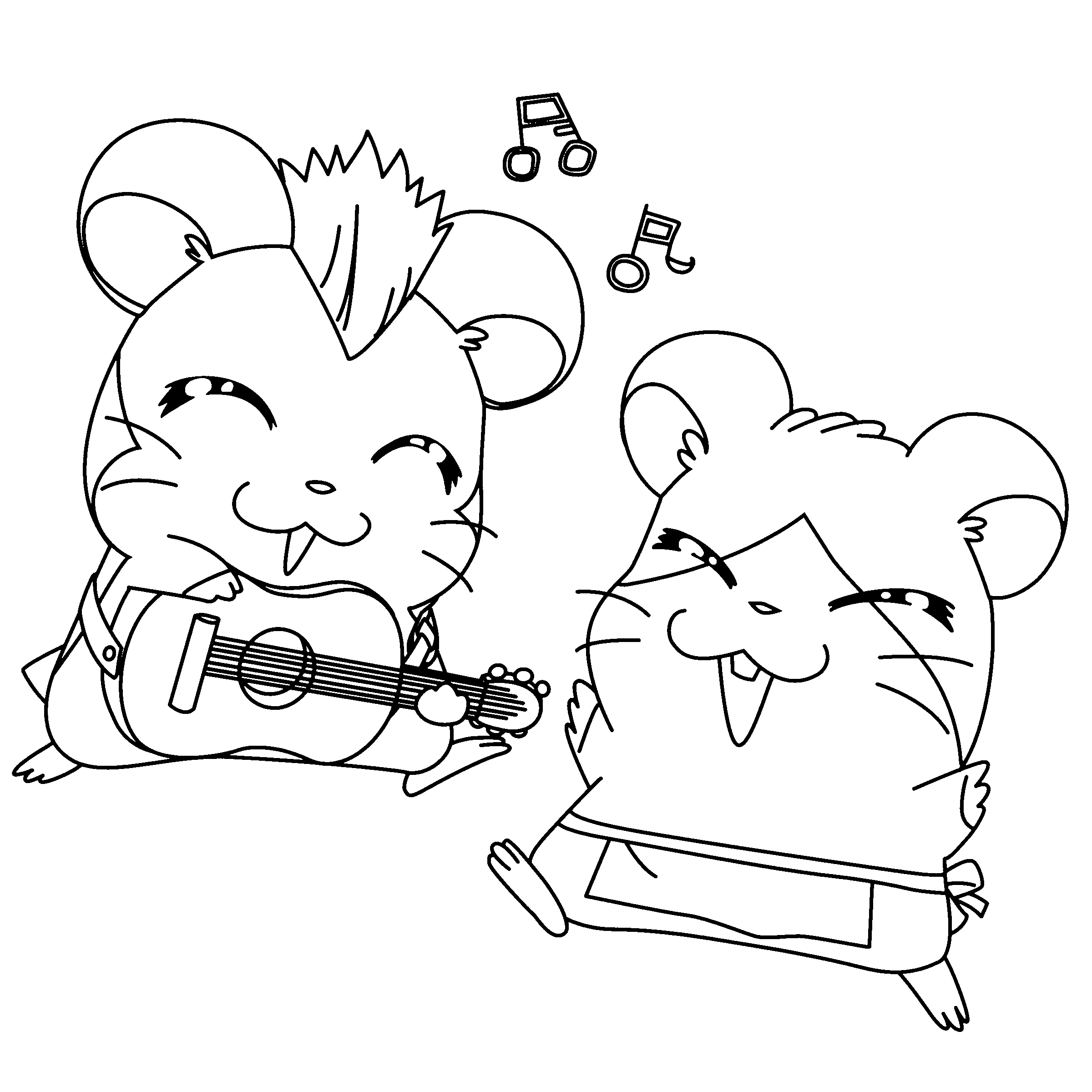 Malvorlage: Hamtaro (Karikaturen) #40108 - Kostenlose Malvorlagen zum Ausdrucken