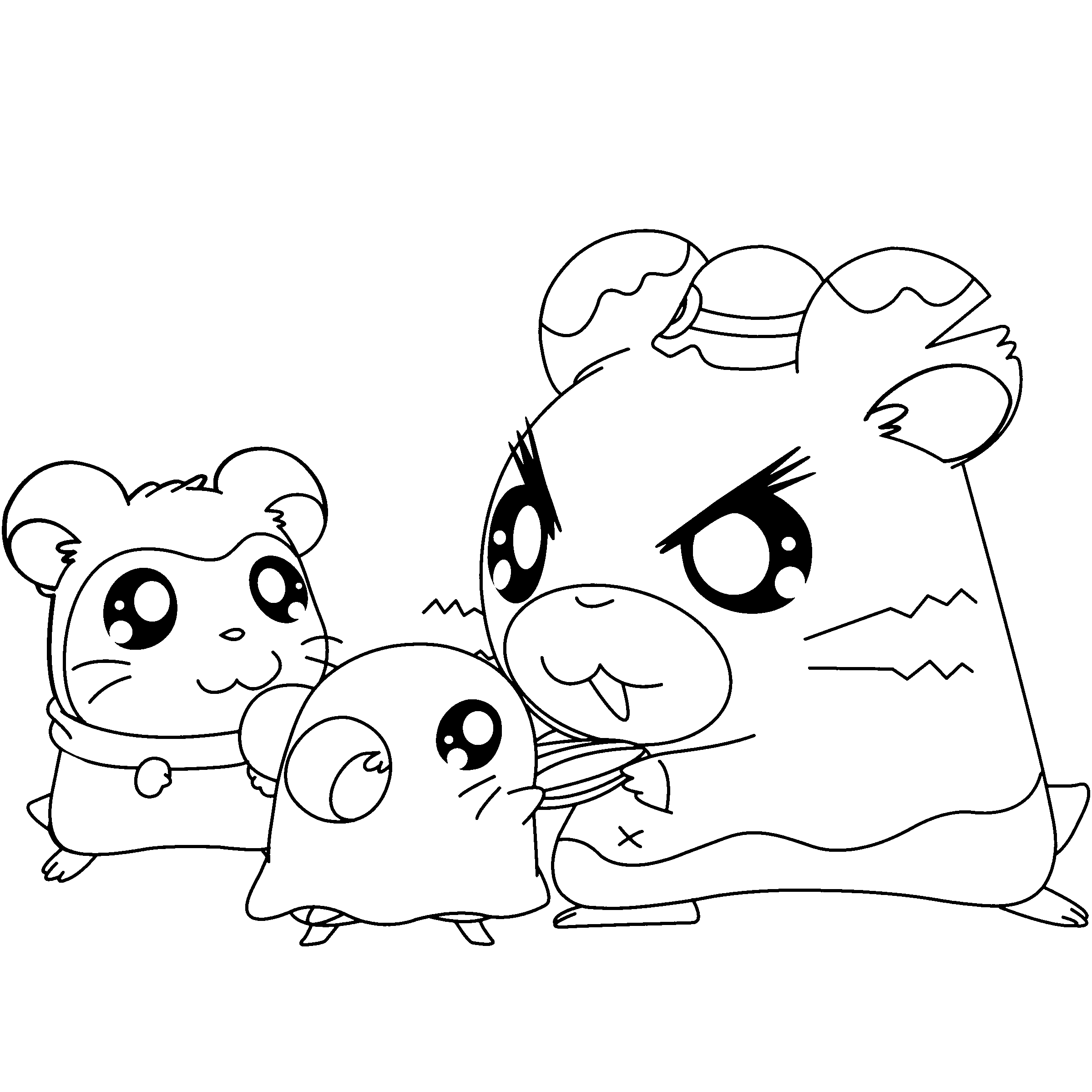 Malvorlage: Hamtaro (Karikaturen) #40110 - Kostenlose Malvorlagen zum Ausdrucken