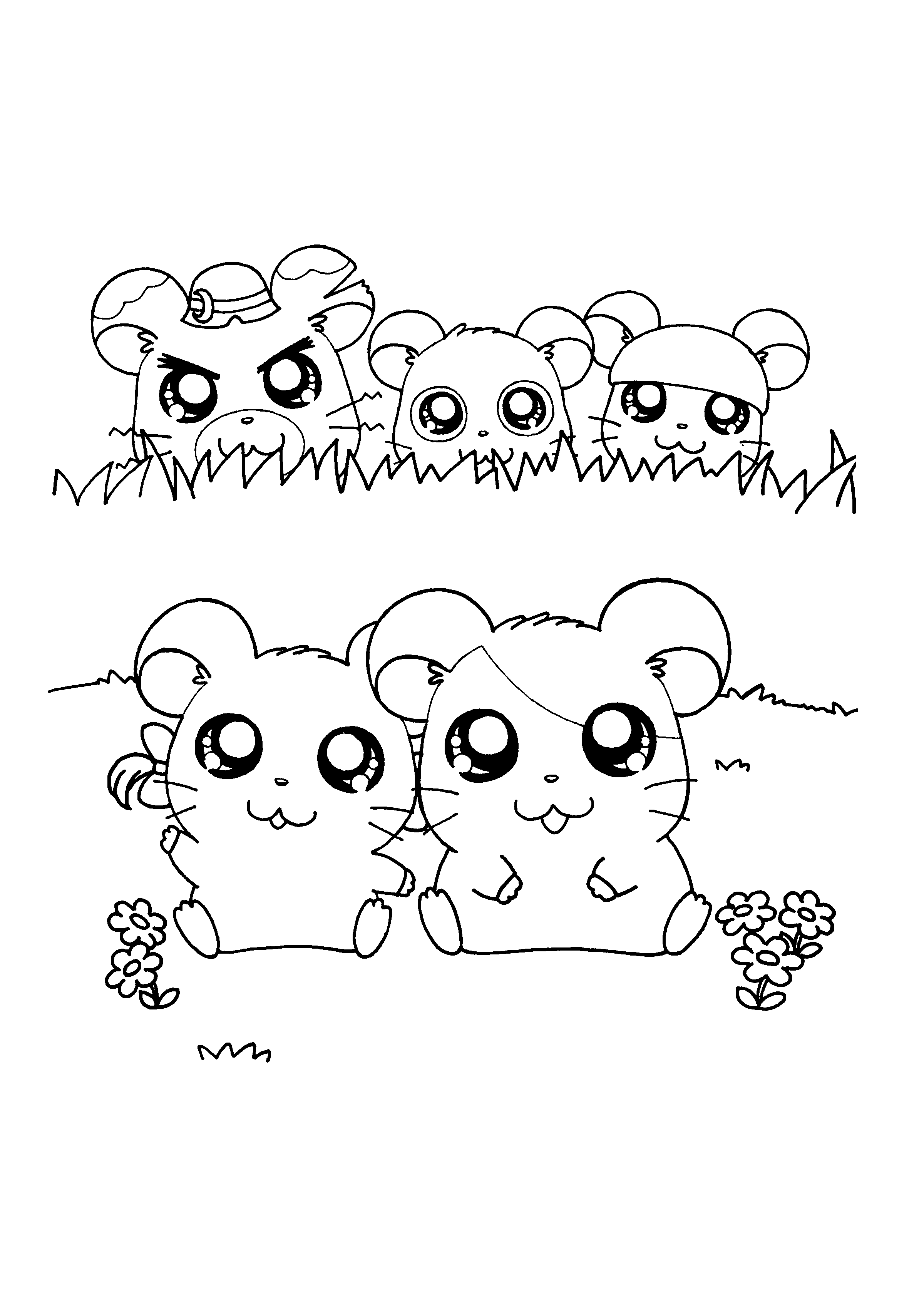 Malvorlage: Hamtaro (Karikaturen) #40124 - Kostenlose Malvorlagen zum Ausdrucken